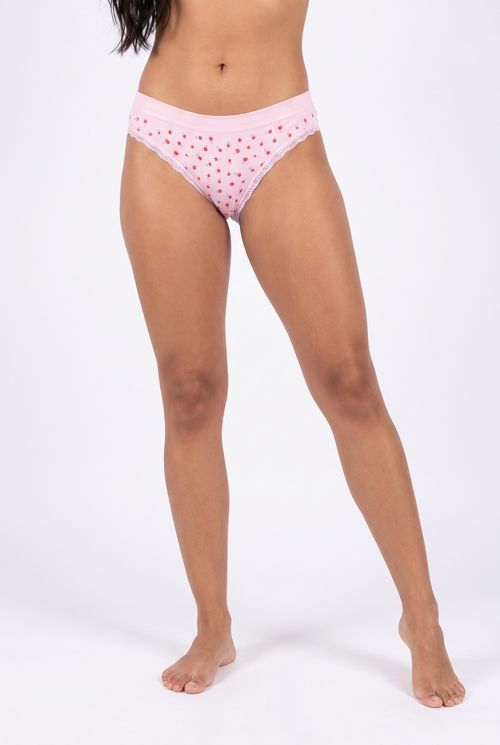 Ling prom lsc017 kit calcinha floral r/b estampado