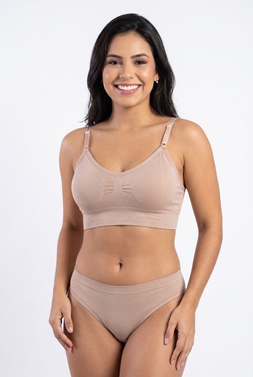 Ling promo lbs056c sutiã s/costura bege bege medio