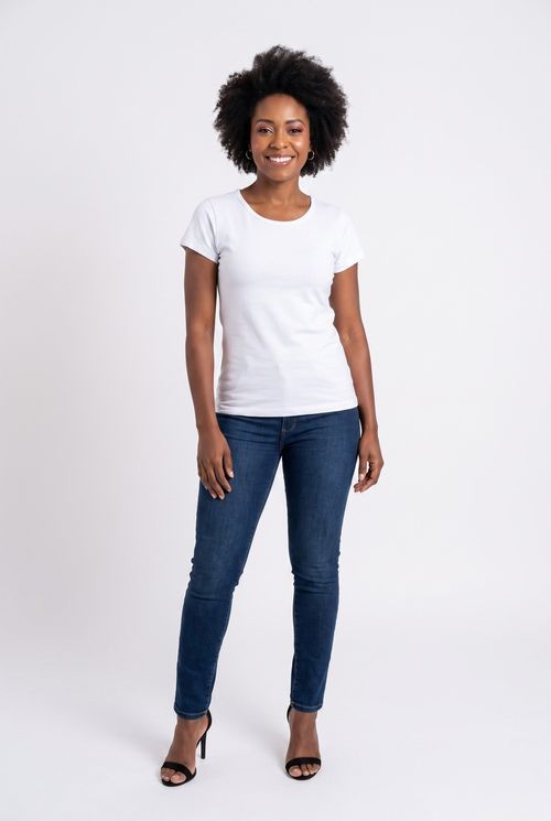 Blusa fem bsc fpjl001 m/c cotton branco branco