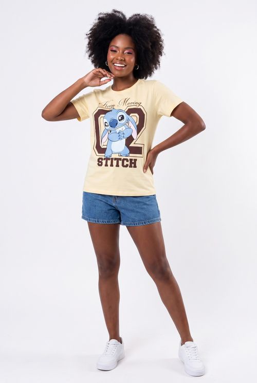 Blusa fem lic ffl457 prom stitch clg ama amarelo claro