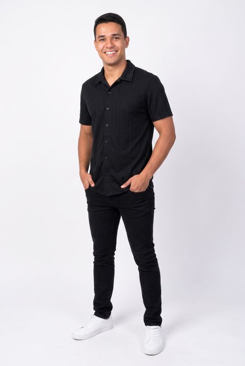 Camiseta masc text mg ct 21416 preto preto