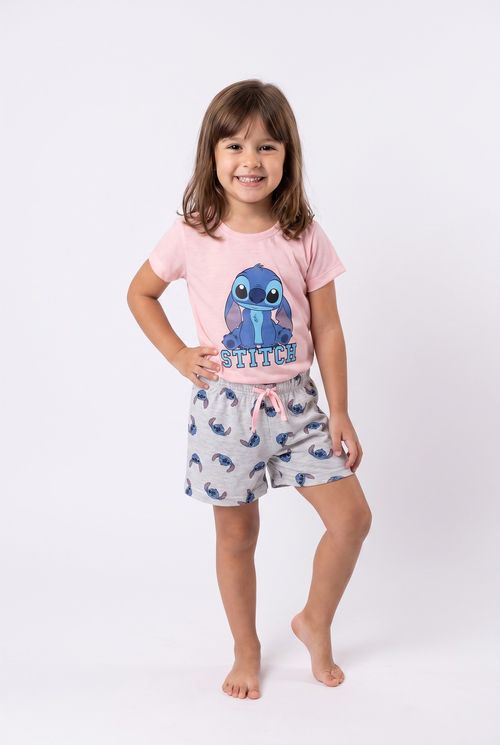 Int infa abj096 pijama 4-10 nas stitch laranja claro