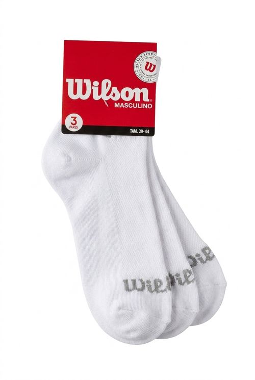 Wilson 3x1 cano curto canelado bco branco