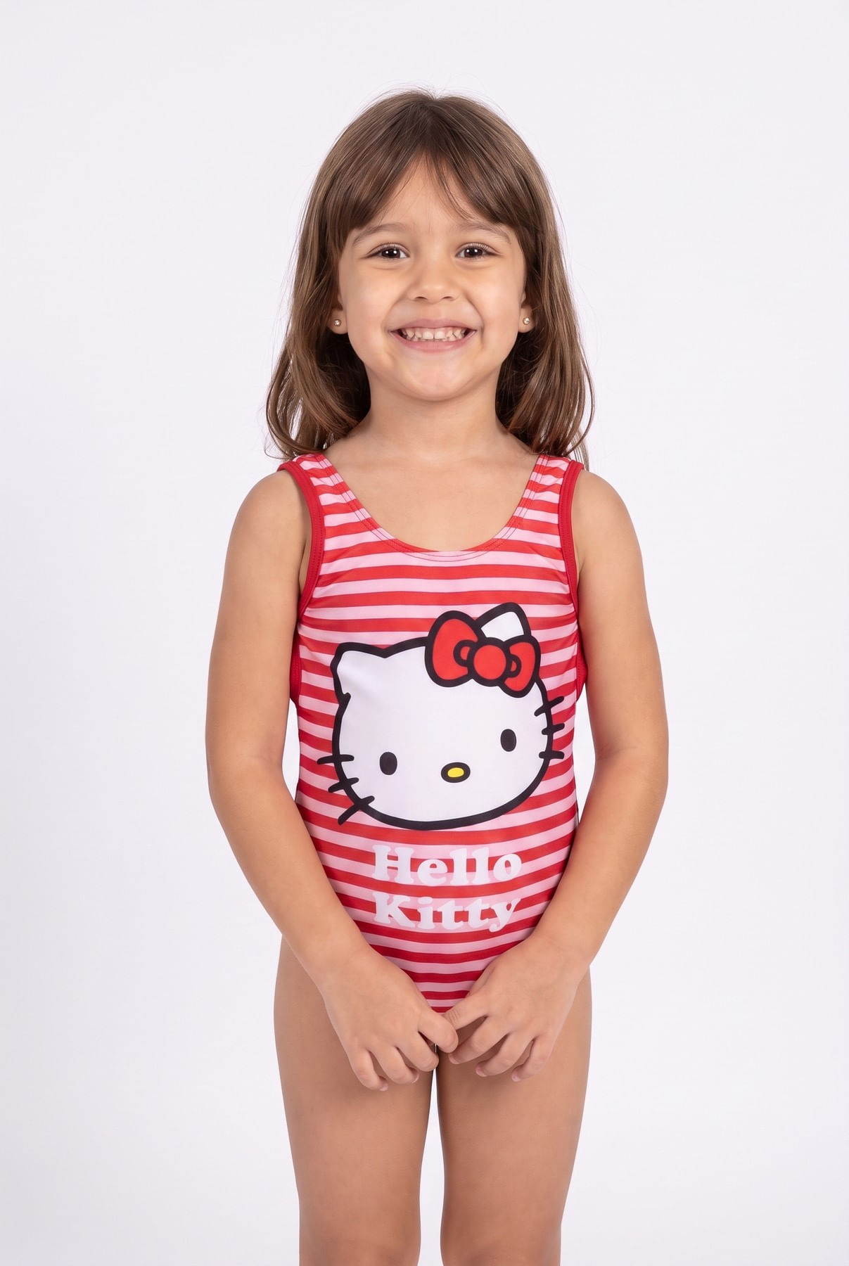 Maiô Infantil Menina Hello Kitty 4 a 10 Anos - imagem 1