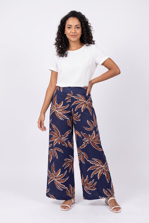 Calça Feminina Estampada em Viscose Caedu