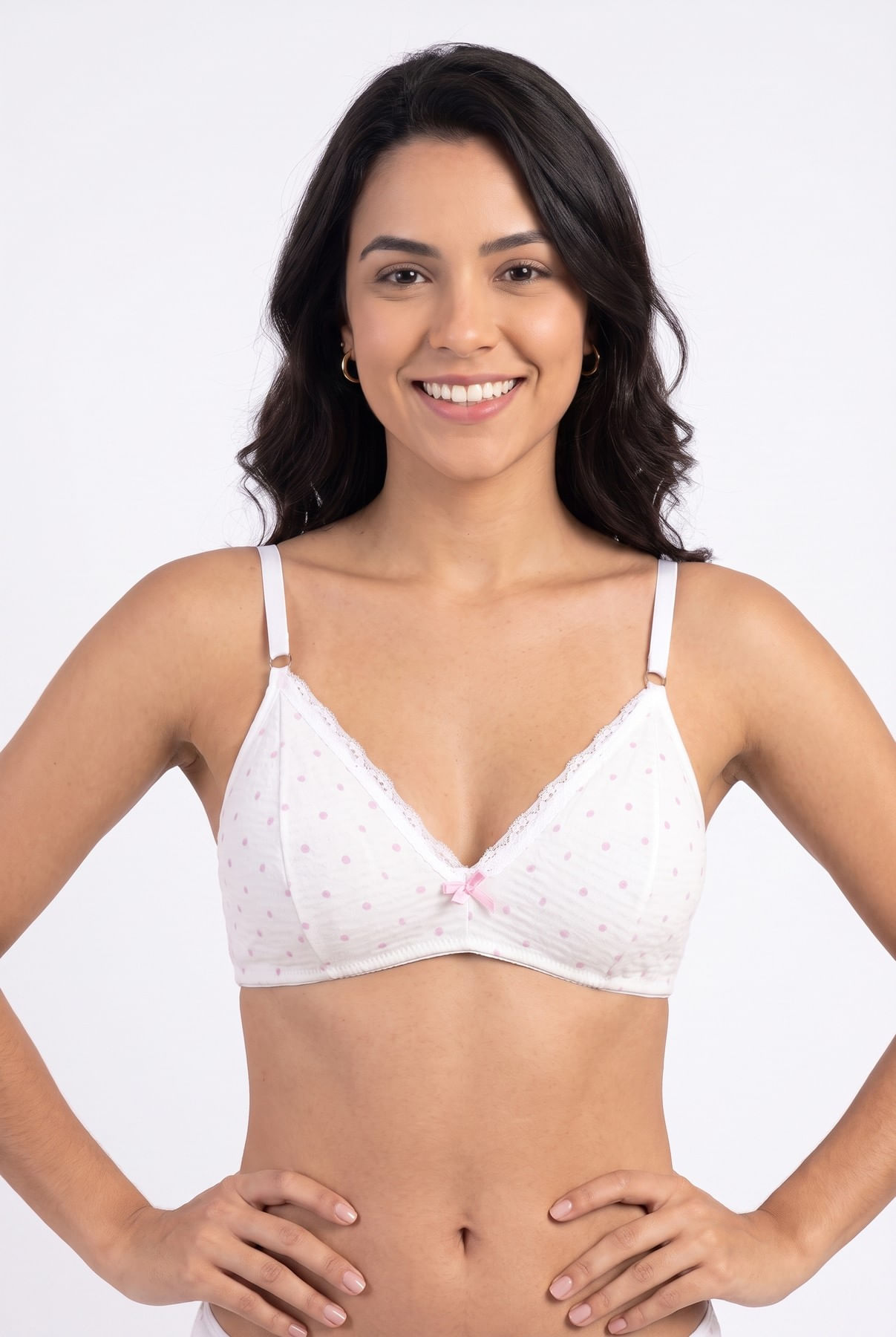 Sutiã Feminino com Bojo Removível Rosa Claro - imagem 1