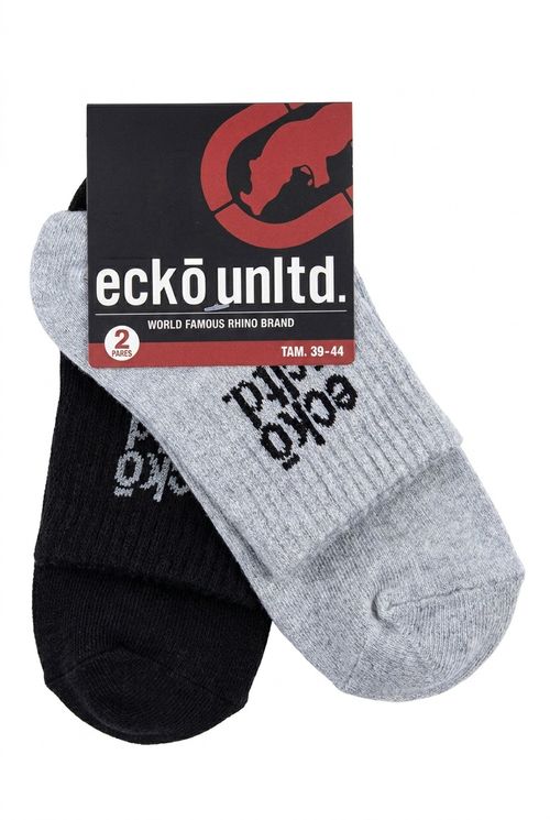 Kit 2 Pares de Meias Masculinas Cano Médio Ecko Unltd.