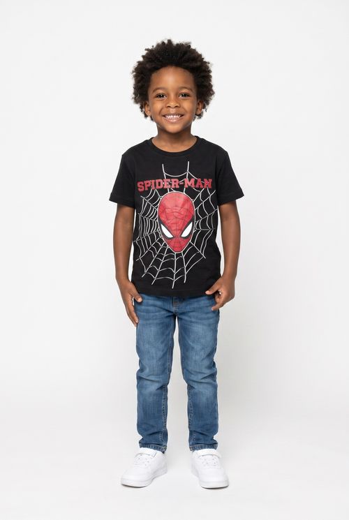 Camiseta Infantil Menino Preta Homem-Aranha