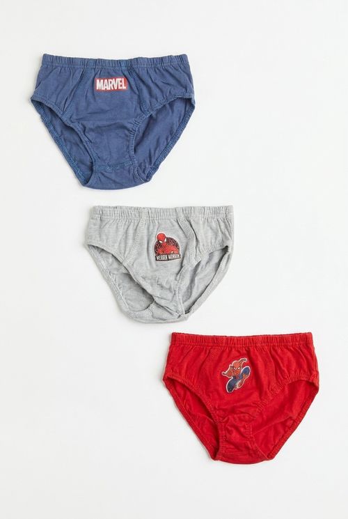 Kit 3 Cuecas Infantis Slip Menino Algodão Homem-Aranha