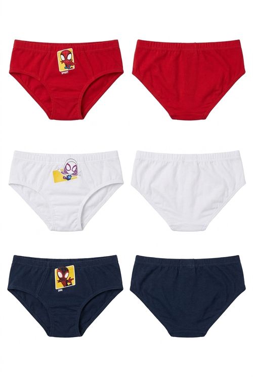 Kit 3 Cuecas Infantis Slip Menino Algodão Homem-Aranha