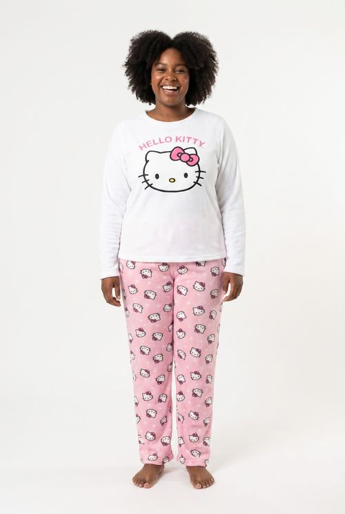 Ling fpm lgj044 pijama coral bord hk branco