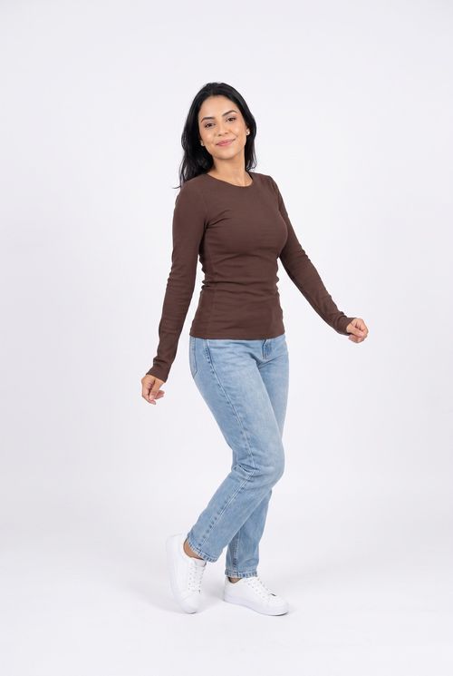 Int fem segunda pele ml basica k00542 marrom escuro