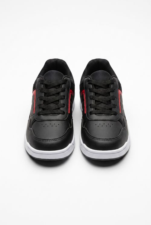 Tênis Infantil Menino Street Style Preto e Vermelho