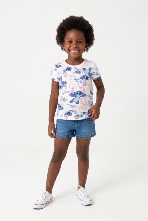 Blusa Infantil Menina Off White Stitch