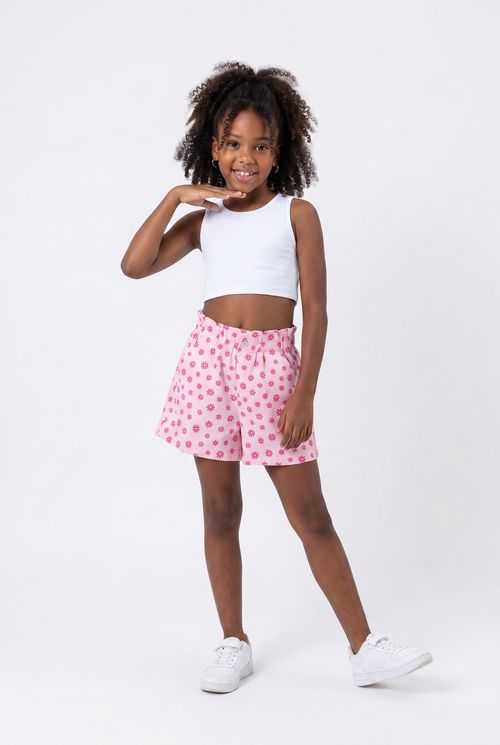 Shorts inf10/16nas srj clochard flor ros rosa claro