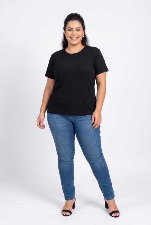 Blusa Feminina em Algodão Preta