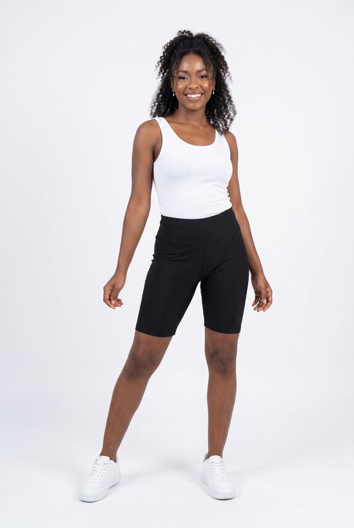 Shorts Biker Feminino Curto Preto