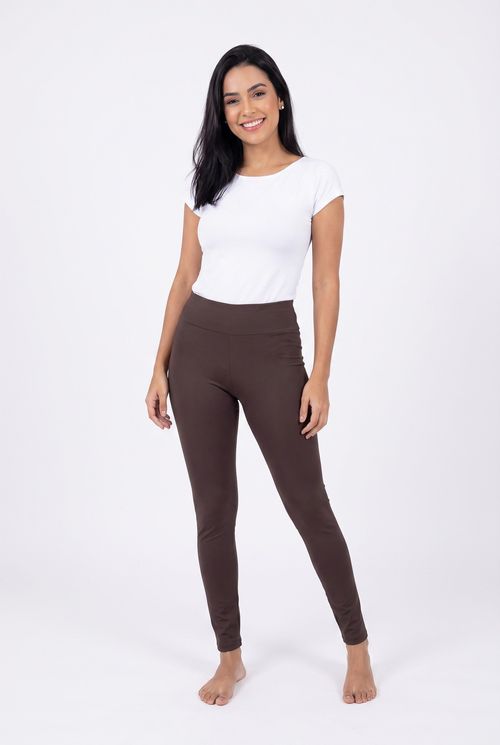 Legging Feminina Lisa Marrom Médio