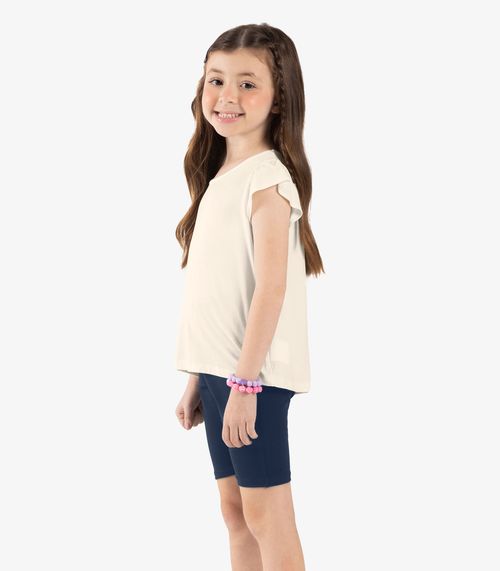 Bermuda Ciclista Infantil Feminina Rovi Kids Azul