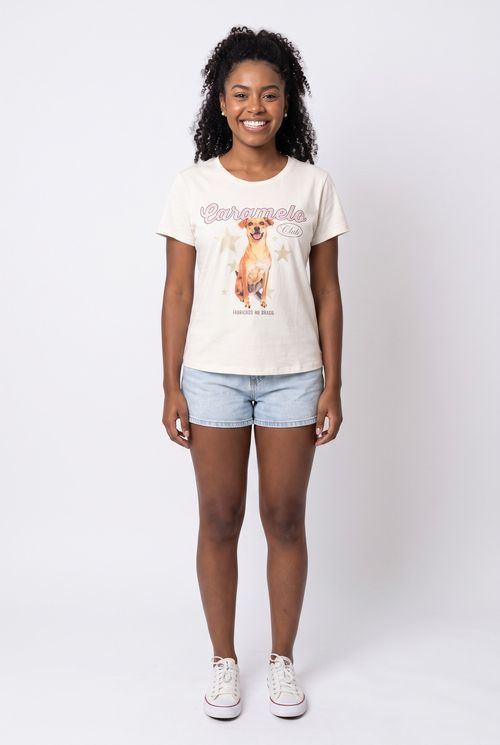 Blusa Feminina Off White Caramelo Club