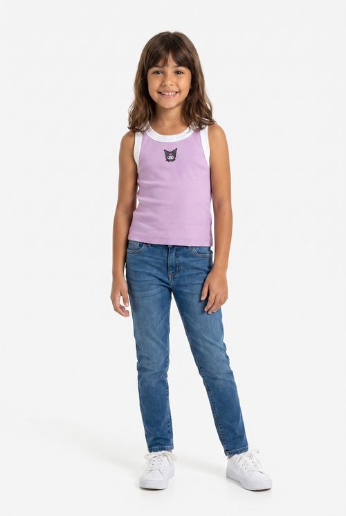 Regata Infantil Menina Lilás Kuromi