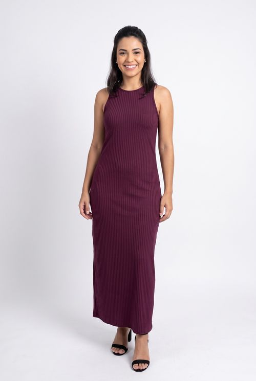Vestido fem bsc fciv021 s/m midi rosa es rosa escuro