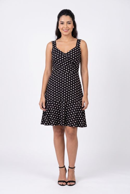 Vestido fem ctp fccv003 curto s/m est pt estampado