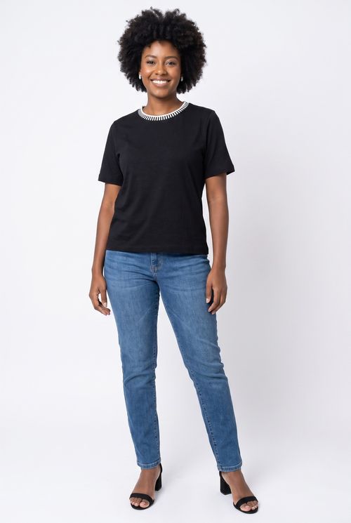 Blusa fem ctp fpjl049 dec careca ret pto preto