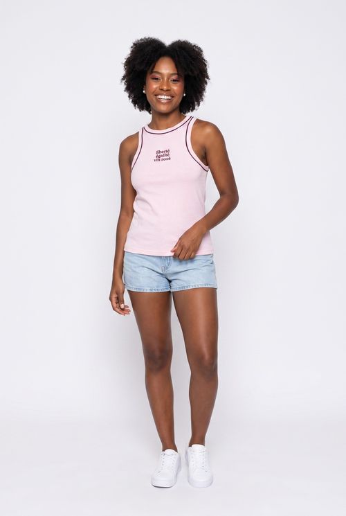 Regata fem jov fpjl014 bordado wine rosa rosa claro